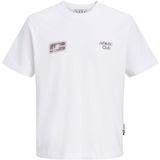 Jack & Jones t-shirt jongens - wit - JCOlegacy - maat 128