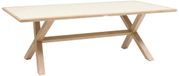 Hespéride Aluminium tuintafel voor 8 personen met kruisvormig onderstel AXIOME
