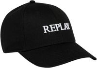 Replay Baseball Cap Senior Zwart/Wit Katoen Unisex One Size