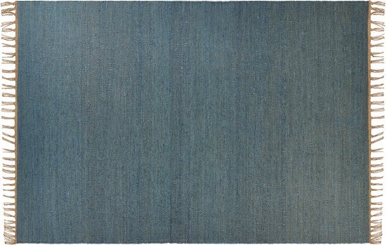 LUNIA - Jute vloerkleed - Blauw - 160 x 230 cm - Jute