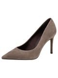 Tamaris Dames Pumps 1-22480-42 378 Bruin Synthetisch/Textiel Naaldhak 8 cm en hoger Puntige neus