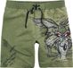 Looney Tunes Coyote Heren Zwembroek - olijf - L