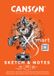Canson Studieblok A4 Sketch en Notities, 50 vellen, Zwart;Oranje;Wit, 90 g
