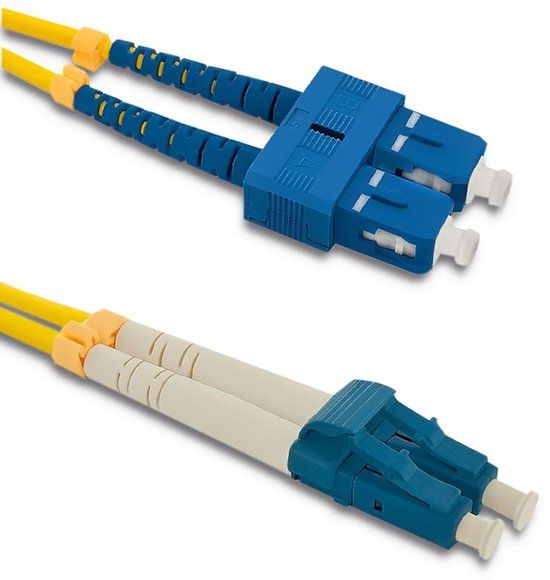 Qoltec Serie - Singlemode Patchcord - SC/UPC naar LC/UPC - 9/125 - G652D - Duplex - 1m