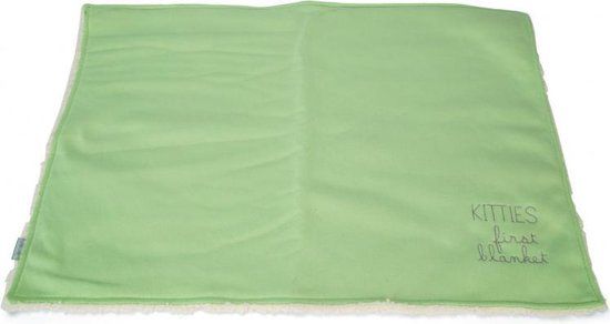 Beeztees Kitten Deken Tilou Pluche - Groen - 70 x 50 cm