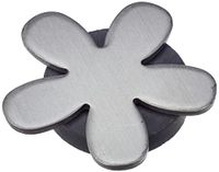 Venilia Tafelkleedgewichten bloem tafelkleedgewichten met magneet, 4stk, metaal, zilver, 5 x 5,5 x 0,5 cm, 54205