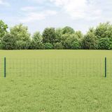 Syfax Euro-hek met palen 10 x 0,4 m PVC-Coated Staal Groen Mesh