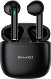 AWEI Bluetooth 5.3 T26 Pro TWS hoofdtelefoon + dockingstation zwart