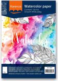 Florence Vaessen Florence Aquarelpapier - Intense White - A4 - 200 grams - Gladde Structuur
