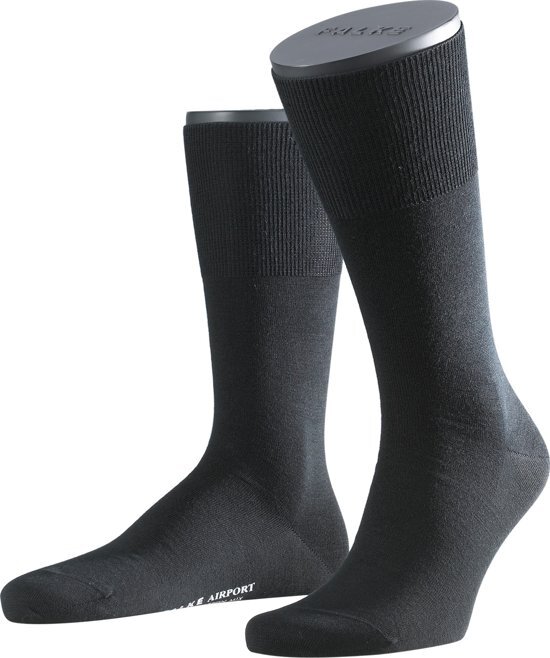 FALKE Ergonomic Sport System FALKE Airport 14435 Heren Sokken - Black - Maat 45-46