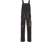 Planam Amerkaanse overall Basalt Neon (6230) - Antraciet | Geel - 58