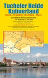 Tucheler Blochplan Tucheler Heide/Kulmerland: Landkarte im Maßstab 1:200.000 mit Innenstadtplan Thorn/Toru¿ im Maßstab 1:10.000