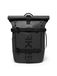OAK25 Rolltop Luminite Rolltop Sac à dos réfléchissant pour femmes et hommes, 20 litres, pour le voyage, le travail, l'université, sac de vélo avec compartiment pour ordinateur portable jusqu'à 17 pouces, noir, taille