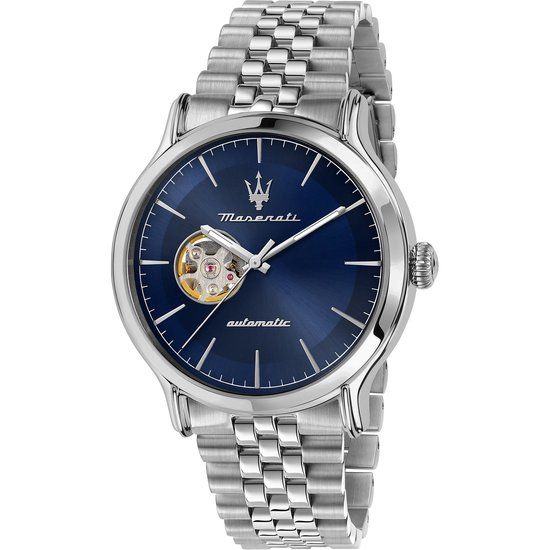 Maserati Epoca Herenhorloge R8823118009 - Blauw - 42mm - Staal - Saffierglas