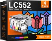 Brother Jeu de cartouches d'encre LC552 pour imprimantes Brother - 4 jeux de couleurs