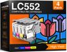 Brother Jeu de cartouches d'encre LC552 pour imprimantes Brother - 4 jeux de couleurs