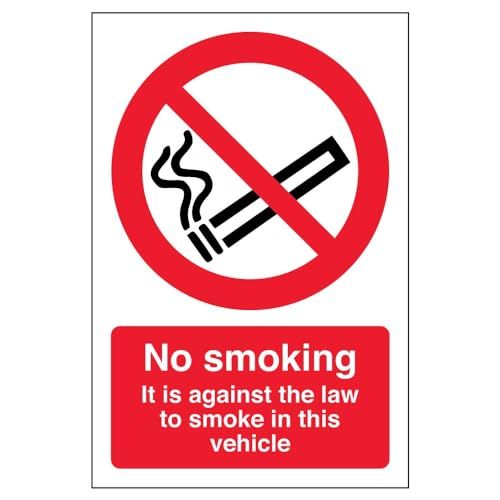 vsafety 57021 No Smoking Sign - Self-Adhesive - 100x150mm