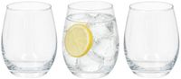 Excellent Houseware Drinkglazen Eclipse - 3 stuks - Transparant - Glas - 570 ml