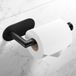 Ibenzoa® Porte-rouleau de papier toilette moderne avec coussinet adhésif puissant, acier inoxydable, montage facile sans perçage