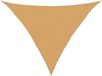 vidaXL Zonnezeil 160 g/m² driehoekig 2,5x2,5x3,5 m HDPE zandkleurig