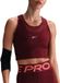 Nike Pro Dri-Fit Cropped Tank Top - Red/White - Maat XL - Dames