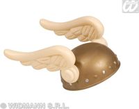 Finidi Asterix helm volwassenen Wit, Goud Kunststof Unisex