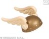 Finidi Asterix helm volwassenen Wit, Goud Kunststof Unisex