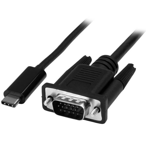 StarTech.com USB-C naar VGA kabel 1m - Zwart