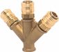 ELMAG distributeur 3 voies, IG 1/2, laiton