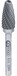 KS Tools HM ronde stiftfrees vorm F, 12mm - 1 stuk