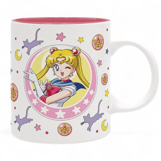 ABYSTYLE SAILOR MOON - Mug - 320 ml - Sailor Moon & Luna patch