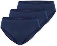 Schiesser 3PACK Slip Essentials Dames Onderbroek - donkerblauw