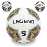 MONDO Legend gestikte voetbal - Maat 5 - Wit/Zwart/Goud