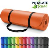 Tresko Sens Design Yogamat - Fitnessmat - 185x60 cm - 1,5 cm dik - Oranje