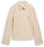 Tom Tailor Blouse ample en velours côtelé sable beige