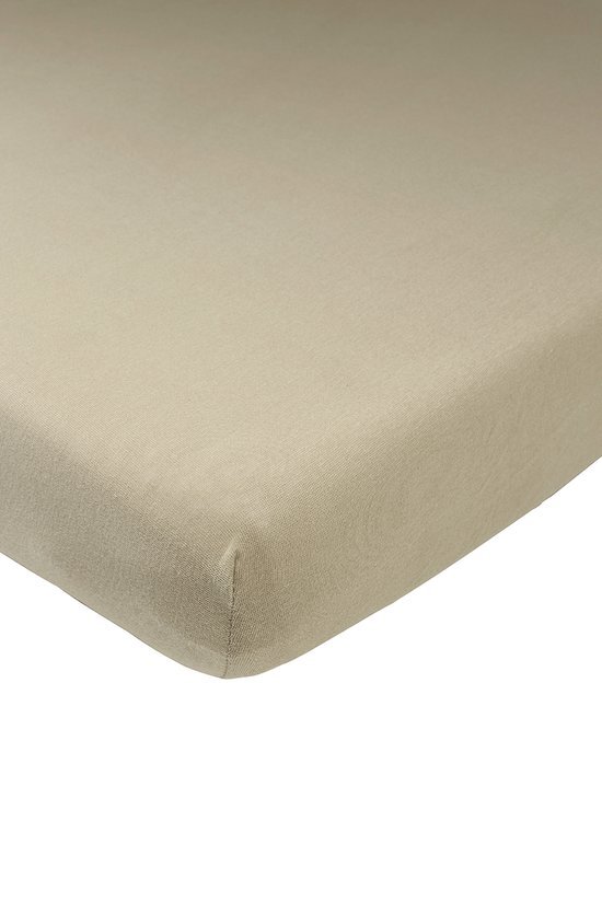 Meyco Baby Uni hoeslaken ledikant - taupe - 60x120cm