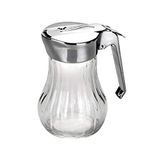 ibili 755300 honingdispenser, 250 ml, glas, transparant/zilver, 8 x 8 x 15 cm