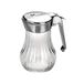 ibili 755300 honingdispenser, 250 ml, glas, transparant/zilver, 8 x 8 x 15 cm