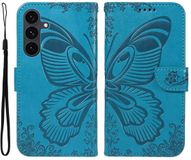 Selected by GSMpunt.nl Hoesje Geschikt voor Samsung Galaxy S25 FE | Wallet Book Case Vlinder Kunstleer | Portemonnee | Standaard | Blauw