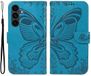 Selected by GSMpunt.nl Hoesje Geschikt voor Samsung Galaxy S25 FE | Wallet Book Case Vlinder Kunstleer | Portemonnee | Standaard | Blauw