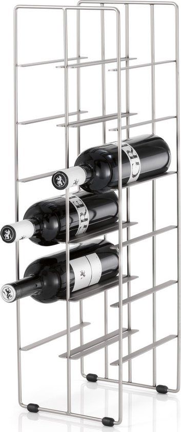 Blomus Pilare Wijnrek - 12 Flessen - Zilver