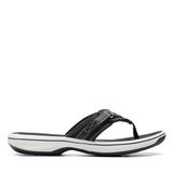 Clarks Brinkley Sea Dames Teenslippers - Zwart - Maat 37