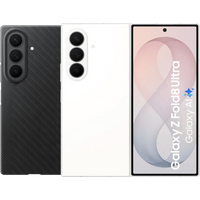 Samsung Galaxy Z Fold 8 Ultra 512GB Wit 5G + Carbon Back Cover met Magneet Zwart