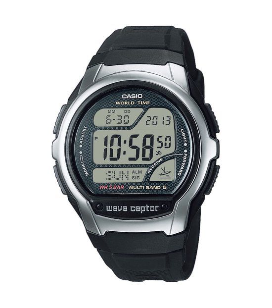 Casio Wave Ceptor WV-58R-1AEF Herenhorloge 43 mm - Zwart