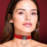 Halsband Talla ÚNICA Collar with Ring Vegan Leather One Size