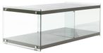 Padiro tv-meubel - 120 x 60 x 45 cm - Grijs - Glas, MDF - gehard glas