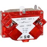 Schneider 9001KA5 hulpschakelaarblok m. ges. klemmen, 9001K, 1Ö nadelend, zilverlegering