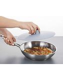 JOSKO Produkte Omlett Tortillas Rösti Spateldeksel voor pannenkoeken, universeel, om te draaien te bedekken, diameter Ø 27 cm, roze-sering, zonnegeel