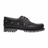 Timberland Men Authentic Boat Shoe Black Full Grain W Dark Brown-Schoenmaat 44