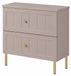 3E 3xE living.com 3xE living Badkamermeubel, staand model, 60 cm breed, met ribbelstructuur aan de voorkant, 19 mm dik, afwerking: kasjmier + glad kasjmier, gefreesde handgrepen, ronde poten van 15 cm, afmetingen: 60 x 46 x 73,6 cm
